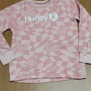Hurley Pink Butterfly Kids Sweatshirt